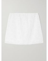 Posse - Mini-Jupe En Coton À Broderie Anglaise Salma - Lyst