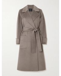 JOSEPH - Arline Belted Wool And Cashmere-Blend Coat - Lyst