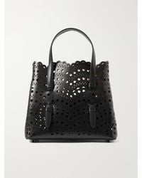 Alaïa - Mina 20 Laser-Cut Leather Tote - Lyst
