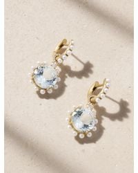 Irene Neuwirth - Classic Huggies 18-Karat Multi-Stone Earrings - Lyst