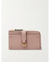 Chloé - Paddington Embellished Textured-Leather Cardholder - Lyst