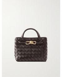 Bottega Veneta - Mini Andiamo Intrecciato Leather Tote - Lyst