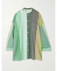 Marrakshi Life - Oversized Striped Cotton Shirt - Lyst