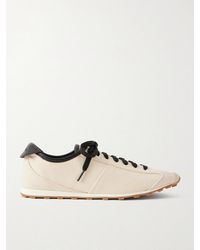 Jacquemus - Les Tennis Leather-Trimmed Canvas Sneakers - Lyst