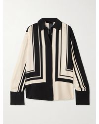 SIR. - Chemise En Crêpe De Chine De Soie Imprimé Pietra - Lyst