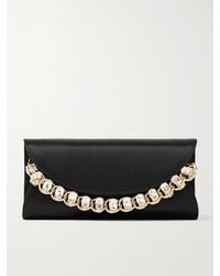 Judith Leiber - Taylor Clutch Aus Satin Mit Kristallen - Lyst