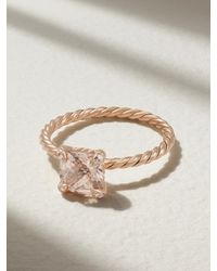 David Yurman - Chatelaine 18-Karat Rose, Morganite And Diamond Ring - Lyst