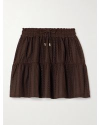 Melissa Odabash - Dune Open-Knit Mini Skirt - Lyst