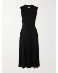 Jonathan Simkhai - Lorena Lace-Up Ribbed-Knit Midi Dress - Lyst