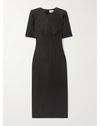 McQueen - Wool-Blend Midi Dress - Lyst