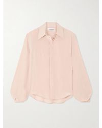Victoria Beckham - Silk Crepe De Chine Shirt - Lyst