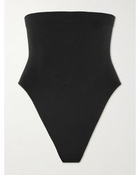 Skims - Seamless Sculpt High-Waisted Thong – Onyx – Hoch Sitzender String - Lyst