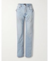 Balenciaga - City Hoch Sitzende Jeans Mit Geradem Bein Und Nieten - Lyst