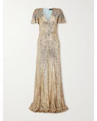 Jenny Packham - Manon Embellished Mesh Gown - Lyst