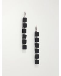 Le Sundial - Tina Sterling Onyx Earrings - Lyst