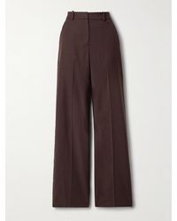 Jonathan Simkhai - Tavar Wool Wide-Leg Pants - Lyst