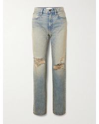 SLVRLAKE Denim - Sophie Long Mid-Rise Straight-Leg Jeans - Lyst