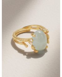 Ole Lynggaard Copenhagen - Boho 18-Karat, Aquamarine And Diamond Ring - Lyst