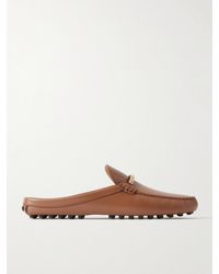 Tod's - Gommino 22L Slippers Aus Leder Mit Verzierung - Lyst