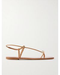 Loeffler Randall - Lara Embellished Leather Sandals - Lyst