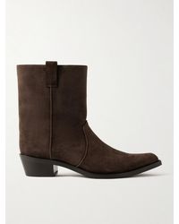 KHAITE - Clive Suede Ankle Boots - Lyst