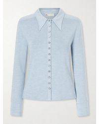 Tory Burch - Silk-Blend Polo Shirt - Lyst