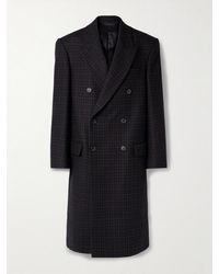 Wardrobe NYC - Double-Breasted Checked Wool Coat - Lyst