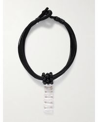 Le Sundial - Cord, Onyx, Pearl And Necklace - Lyst