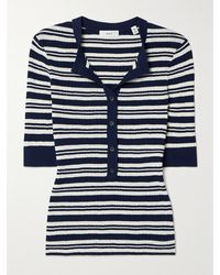 A.L.C. - Fisher Striped Ribbed Cotton-Blend Top - Lyst