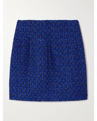 Alessandra Rich - Minirock Aus Tweed Mit Pailletten - Lyst