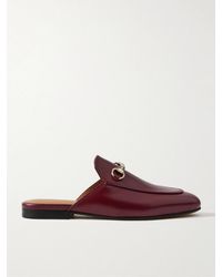 Gucci - Chaussons De Ville En Cuir À Mors De Cheval Princetown - Lyst