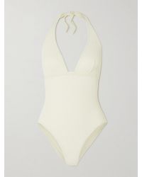 Eres - Maillot De Bain Dos Nu En Jacquard À Finitions En Gros-Grain Paillette The Vogue - Lyst