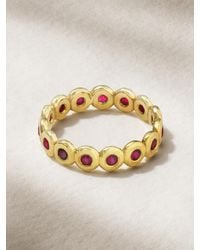 Octavia Elizabeth - Net Sustain Nesting Gem 18-Karat Recycled Ruby Eternity Ring - Lyst