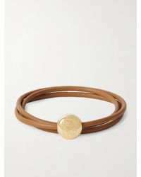 Loewe - Leather And-Tone Wrap Bracelet - Lyst