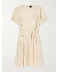 Loewe - Paula's Ibiza Anagram Cotton-Poplin Mini Dress - Lyst