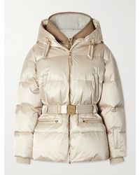 Bogner - Lyra-Ld Hooded Belted Layered Down Jacket - Lyst