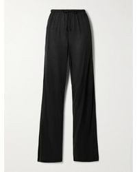 The Row - Lanuit Silk-Jersey Pants - Lyst