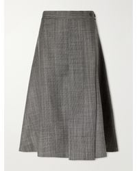 Our Legacy - Mono Wool Broken Twill Wrap Midi Skirt - Lyst