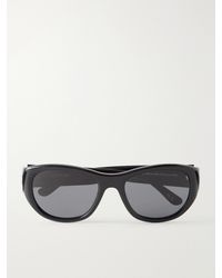 LIE STUDIO - Lee Oval-Frame Acetate Sunglasses - Lyst