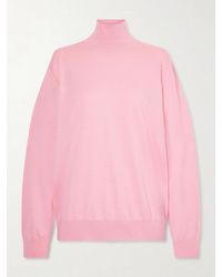 Tibi - Cotton Turtleneck Sweater - Lyst