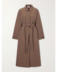 Rohe - Belted Checked Taffeta Trench Coat - Lyst