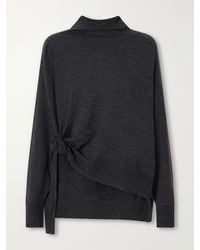 Magda Butrym - Knot-Detail Wool Turtleneck Sweater - Lyst