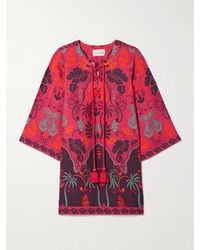 Cara Cara - Jaipur Tunika Aus Bedrucktem Leinen - Lyst