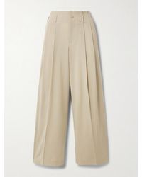 Kallmeyer - Percie Pleated Wool-Blend Wide-Leg Pants - Lyst