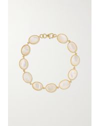 Pippa Small 18-karat Gold Mother-of-pearl Bracelet - Metallic