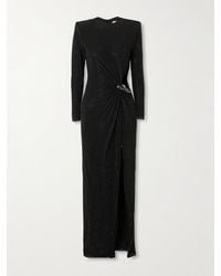 Self-Portrait - Robe Longue En Résille À Ornements - Lyst