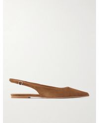 Aeyde - Annora Suede Slingback Flats - Lyst