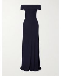 Alaïa - Off-The-Shoulder Stretch-Jersey Maxi Dress - Lyst