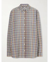 TOTEME - Checked Cotton Shirt - Lyst