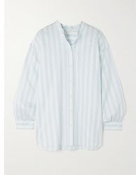 Eres - Siesta Vacances Striped Cotton-Poplin Pajama Shirt - Lyst